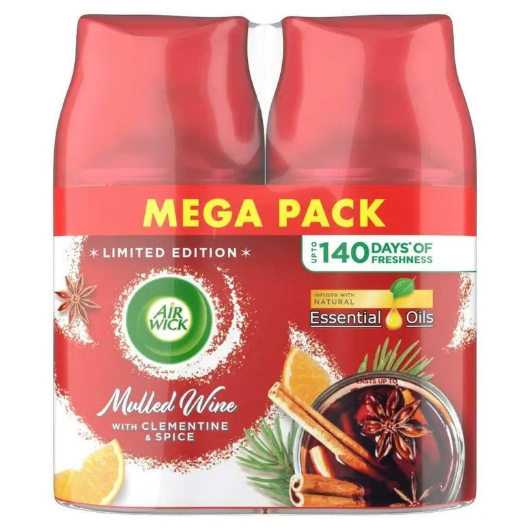 Airwick Freshmatic Refill 2pk Mulled Wine 2x250ml Airwick Freshmatic Refill 2pk Mulled Wine 2x250ml